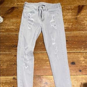 Light grey skinny jeans